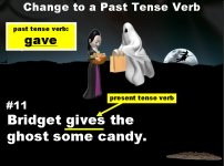 Halloween Present and Past Tense Verbs Grammar Powerpoint Lesson Plans