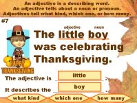 Thanksgiving Adjectives Grammar Powerpoint Presention Lesson Plans