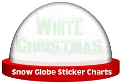 Snow Globe Sticker Chart Graphic