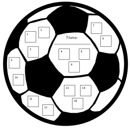 Soccer Sports theme Sticker Charts Templates and Incentive Charts for Elementary Students