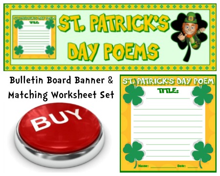 St. Patrick's Day Poetry Lesson Plans Resource Set