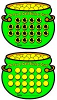 St. Patrick's Day Pot of Gold Sticker Charts