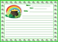 St. Patrick's Day Pot of Gold Creative Writing Printable Worksheet