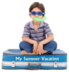 My Summer Vacation Boy Elementary School Student