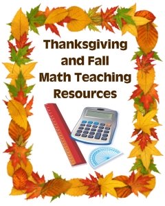 Fun Thanksgiving Math Teaching Resources and Lesson Plans