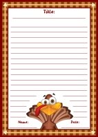 Kindergarten thanksgiving writing prompt