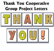 Thank You Fun Thanksgiving Cooperative Group Project