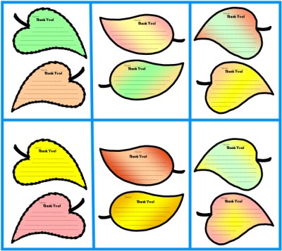 Thank You Leaves For Autumn Tree