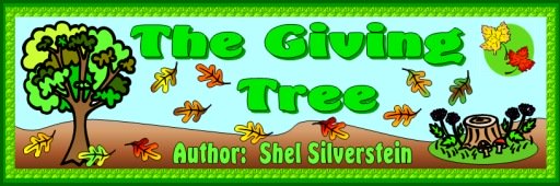 The Giving Tree Shel Silverstein Gratis Bulletin Board Display Banner