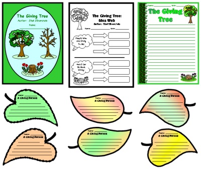 The Giving Tree Lesson Plans and Printable Worksheets Shel SilverStein
