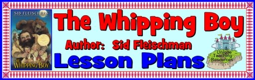 The Whipping Boy by Sid Fleischman Lesson Plans and Teaching Resources