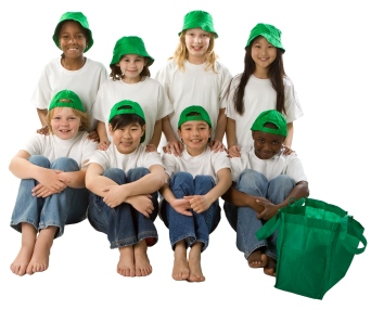 Think Green Recycling Reduce Reuse Elementary School Children