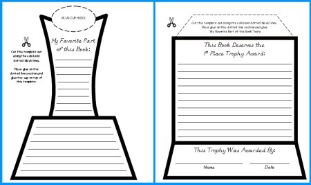 Trophy Book Report Stand Templates