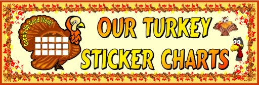 Turkey Sticker Chart