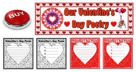 Valentine's Day Acrostic Poem Lesson Plan Templates