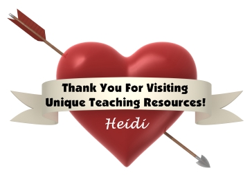 Valentine's Day Teaching Resources Thank You For Visiting Heart