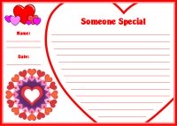 Valentine's Day Creative Writing Printable Worksheet