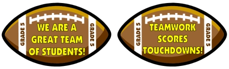 Football and Sports Classroom Decoration Ideas for Elementary Teachers