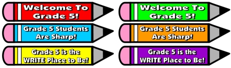 Grade 5 Back to School Teaching Resources
