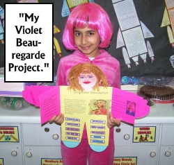 Violet Beauregarde Project Ideas and Examples from Charlie and the Chocolate Factory by Roald Dahl