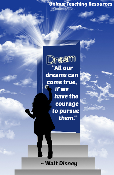 Walt Disney Inspirational Quote About Dreams