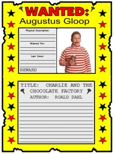 13 Wanted Posters - Agustus Gloop Example