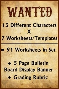 Wanted Poster Project Charlie and the Chocolate Factory Lesson Plans