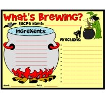 Halloween Witch's Recipe Fun Creative Writing Assignment