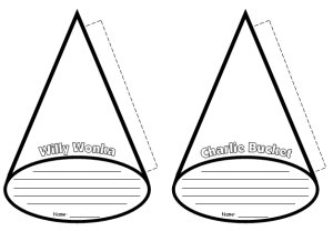 Willy Wonka and Charlie Bucket Character Wheel Projects and Templates