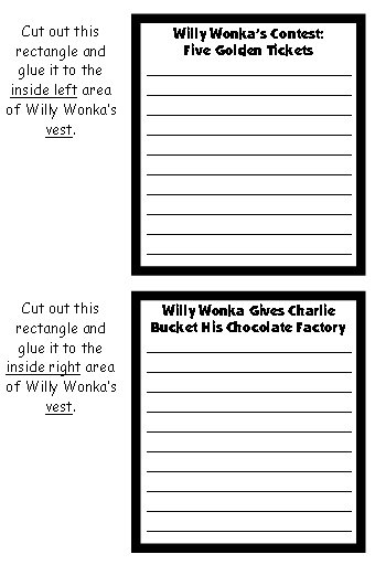 Willy Wonka's Chocolate Factory Character Projects and Templates