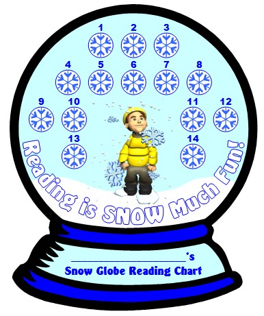Reading Sticker and Incentive Chart Templates for Winter and Christmas