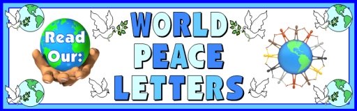 World Peace Letters to World Leaders Bulletin Board Display Banner