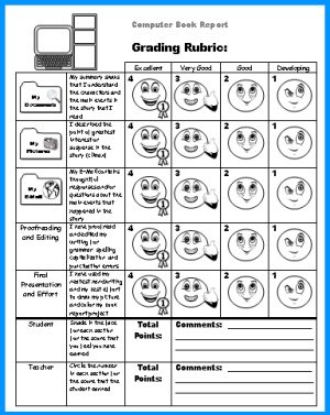 scoring rubric template