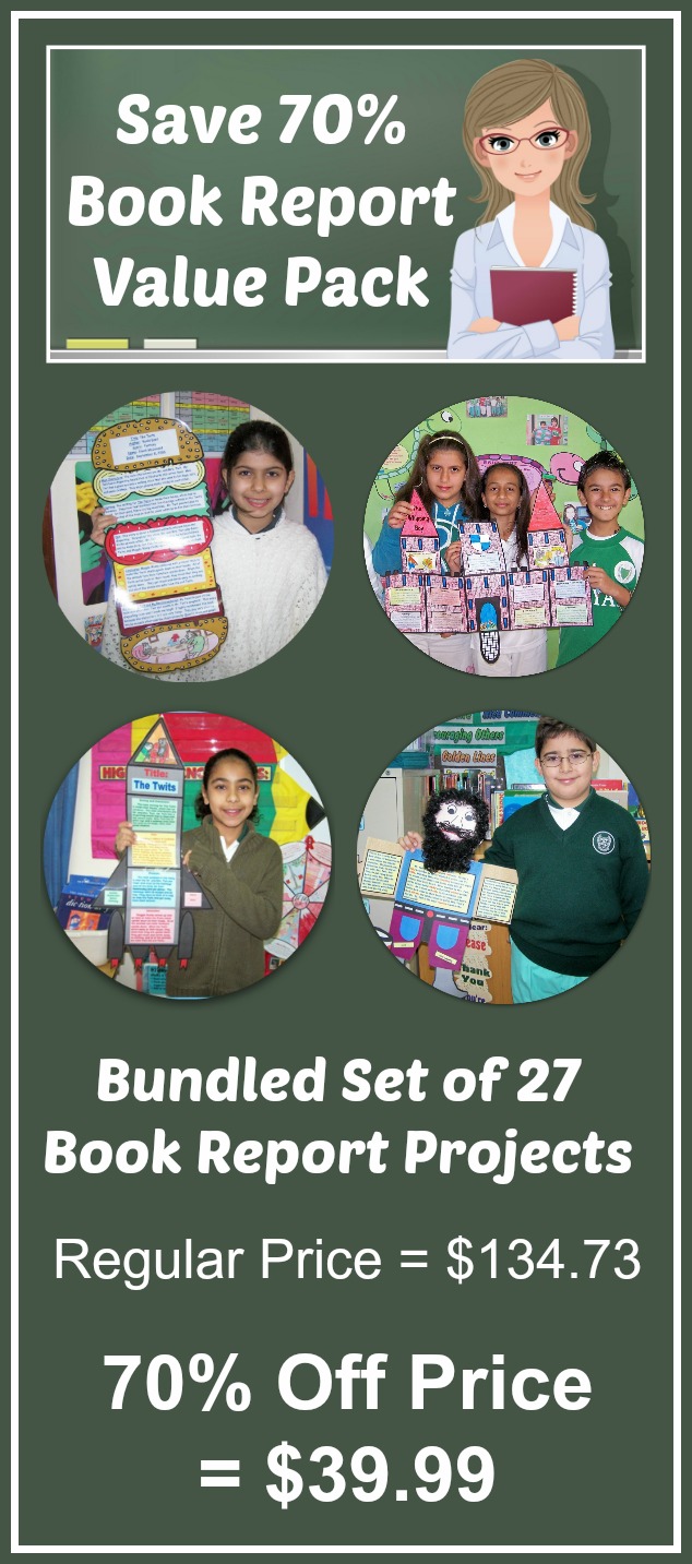 Book Report Value Pack - 27 Fun, Unique, and Extra Large Book Report Projects
