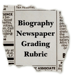 Nonfiction Biography Book Report Newspaper Grading Rubric