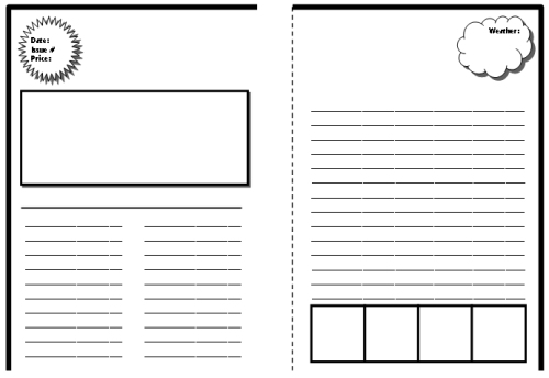 Biography Book Report  Project Templates for Elementary Students
