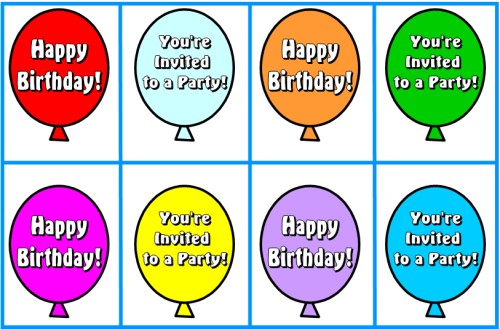 birthday balloons. Happy Birthday Balloons