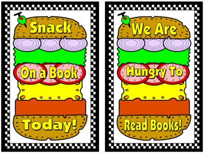 Cheese Burger Book Report Projects Display Ideas