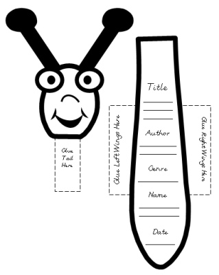 Butterfly Elementary Student Book Report Head Template