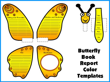 Butterfly Book Report Project Templates Spring Bulletin Board Display Ideas