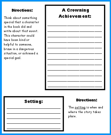 Written book reports ideas