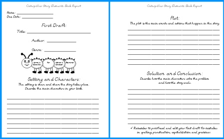 parts of a story worksheet