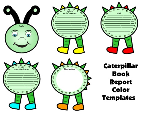 Caterpillar Book Report Projects Templates Spring Bulletin Board Display Ideas