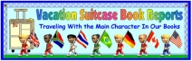Main Character Vacation Suitcase Bulletin Board Display Banner