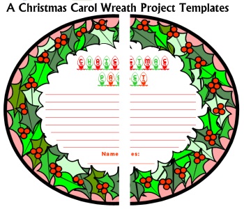 A Christmas Carol Student Book Report Projects Wreaths Charles Dickens