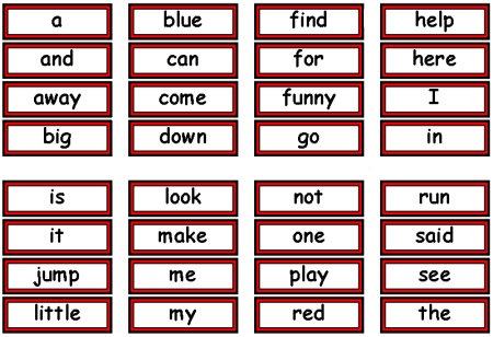 Sight Words-Beginning Words Flash Cards-Level B