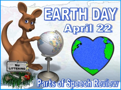 Earth Day Grammar Parts of Speech Powerpoint Lesson