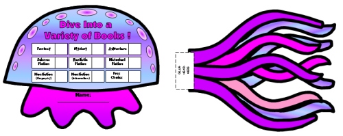 Jelly Fish Sticker Charts and Templates