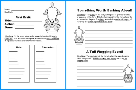 Free Book Writing Template from www.uniqueteachingresources.com