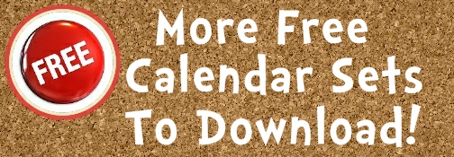 Free Calendar Bulletin Board Display Sets For Teachers To Download